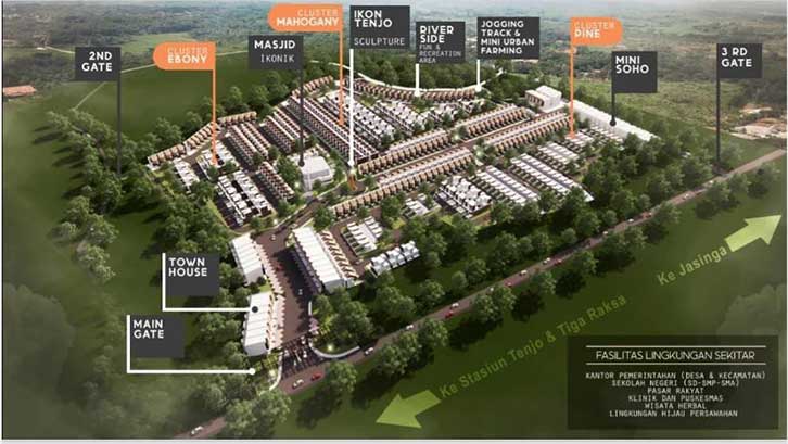 Masterplan perumahan Ikon Tenjo Resort Homes
