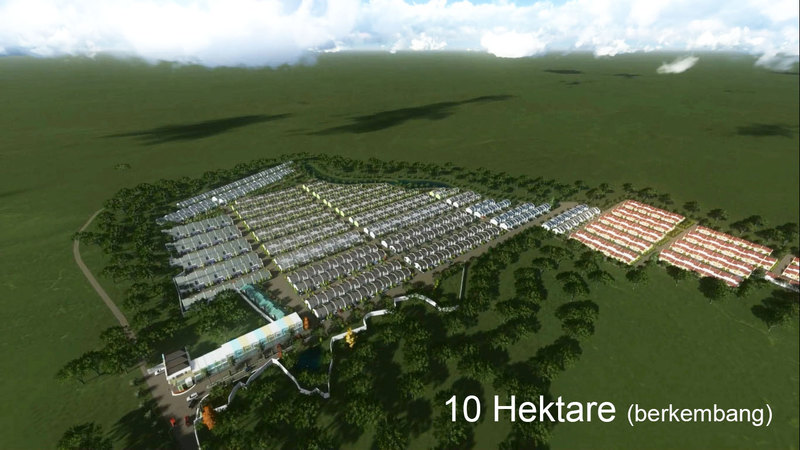 Siteplan - Total lahan 10 hektar.