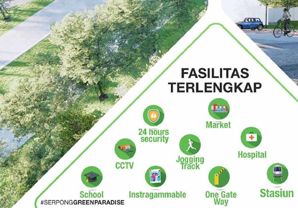 Perumahan dilengkapi dengan beragam fasilitas.