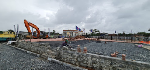 Progress pembangunan proyek perumahan di curug tangerang
