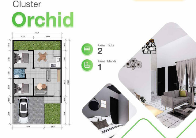 Denah Rumah Cluster Orchid