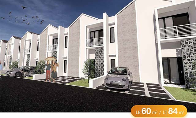 Rumah cluster Orchid 2 Lantai Perumahan di parung panjang