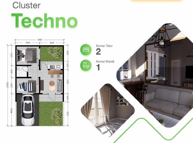 Layout rumah cluster Techno