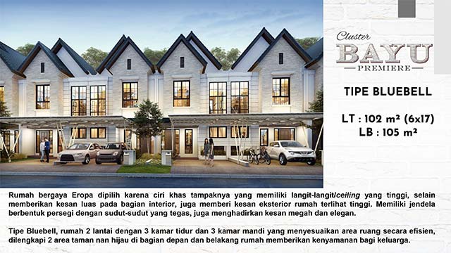 Fasad Type Bluebell Cluster Bayu Premiere