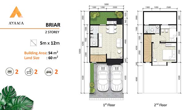 Layout rumah tipe Briar