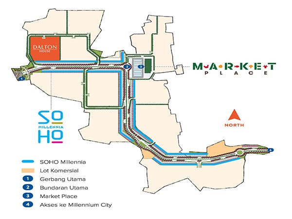 Lokasi cluster berada di bagian depan