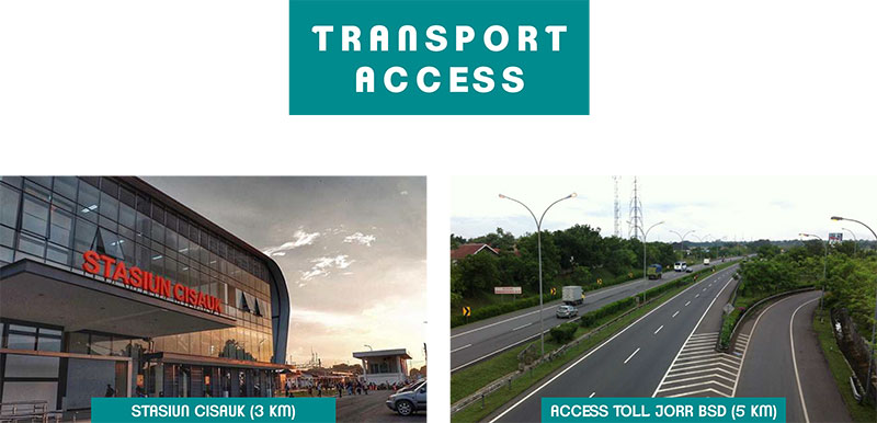 Akses transportasi B Residence BSD