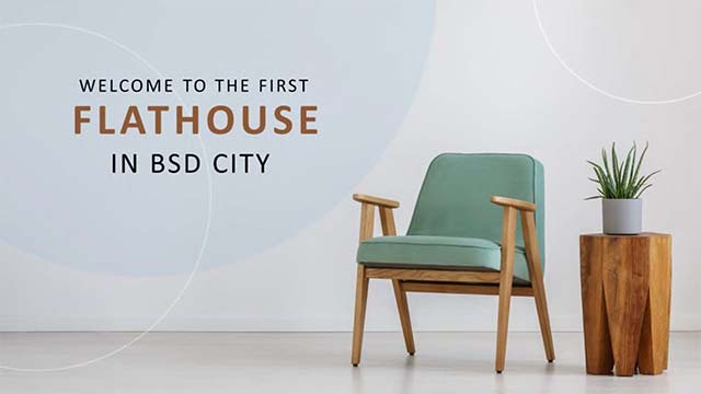 Hunian baru di BSD City dengan konsep flat house