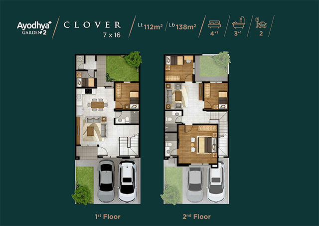 Layout Rumah Type Clover