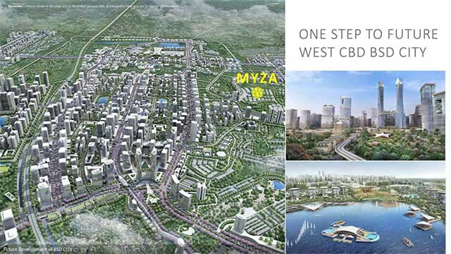 Berada di kota mandiri terintegrasi BSD City