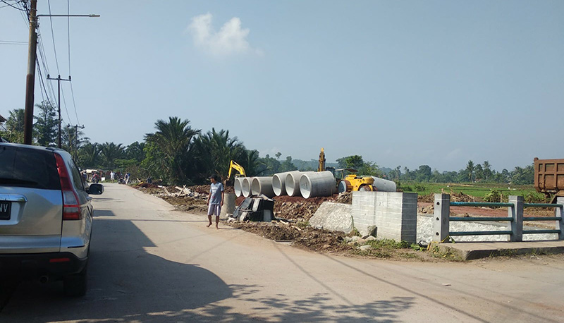 Pembangunan di area proyek perumahan Amara Village Parung Panjang by BSA Land di Parung Panjang