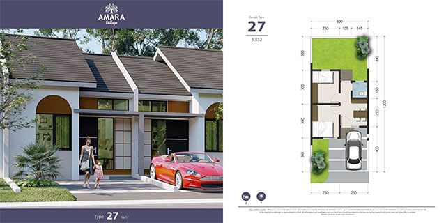 Fasad dan Layout Rumah Type 27/60
