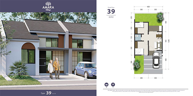 Fasad dan Layout Rumah Type 39/72