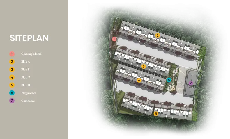 siteplan rumah jepang pamulang